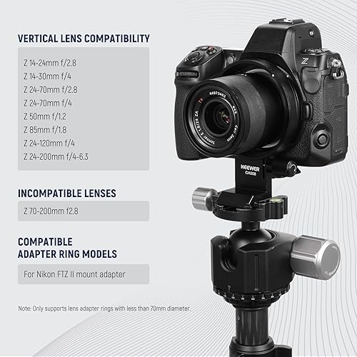 Neewer Rotatable Collar Mount Plate for Nikon Z8 Z7 II Z6 II Z5
