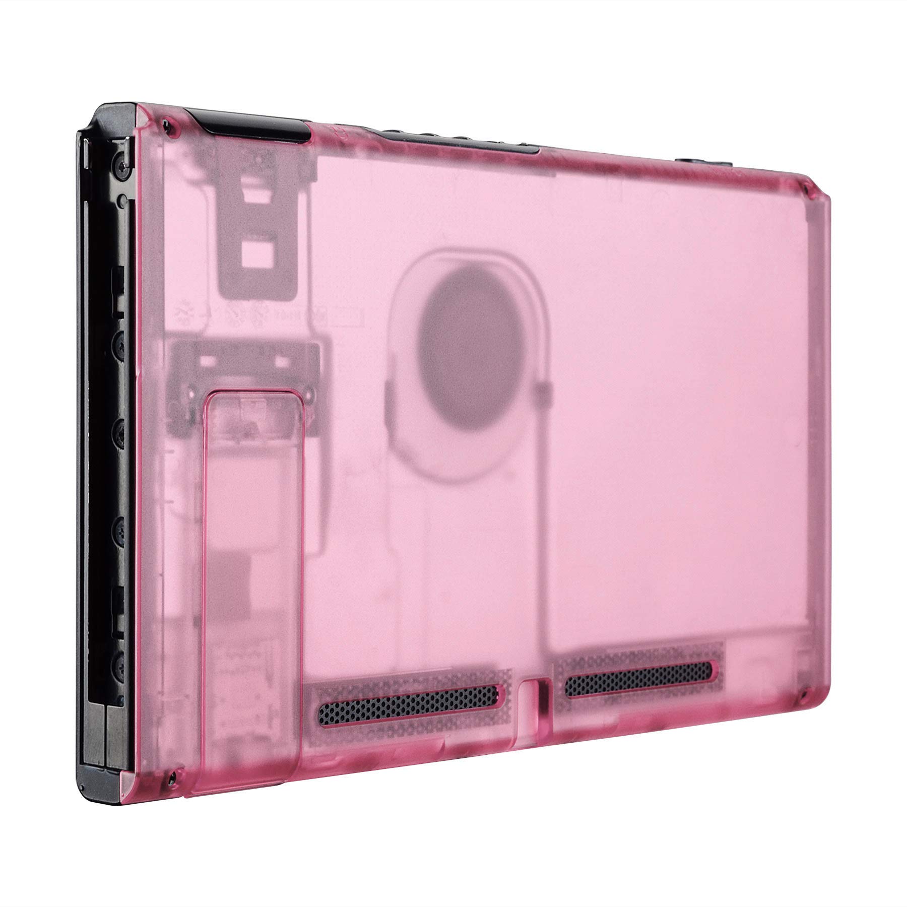 Photo 1 of eXtremeRate Cherry Pink Console Back Plate DIY Replacement Housing Shell Case for Nintendo Switch Console with Kickstand – JoyCon Shell NOT Included