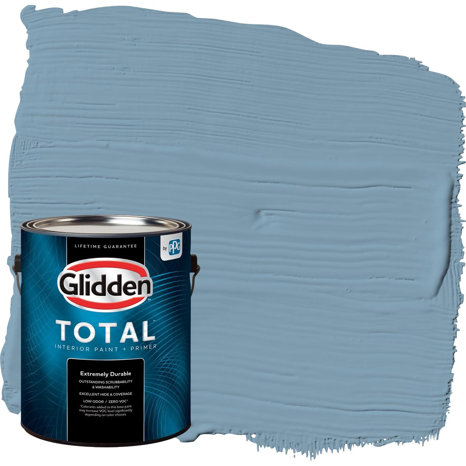 Glidden Total Interior Wall Paint & Primer All-in-One, Americana/Blue, Eggshell, 1 Gallon Image