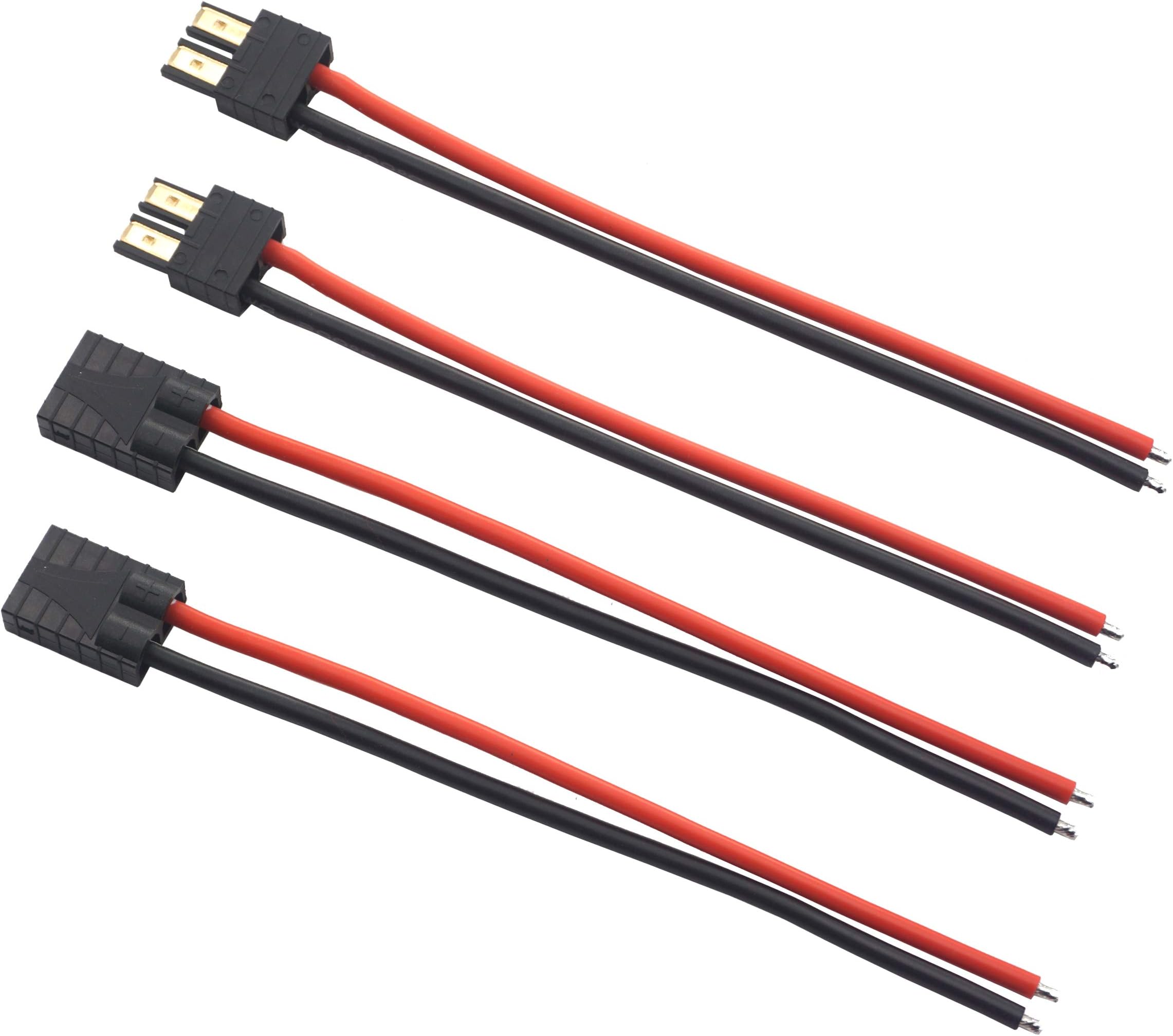 2Pairs ShareGoo RC Lipo Battery ESC Charger 150mm 14AWG Silicon Wire Male Female Cable Compatible with Traxxas RC Car Boat Racing Drone ESC