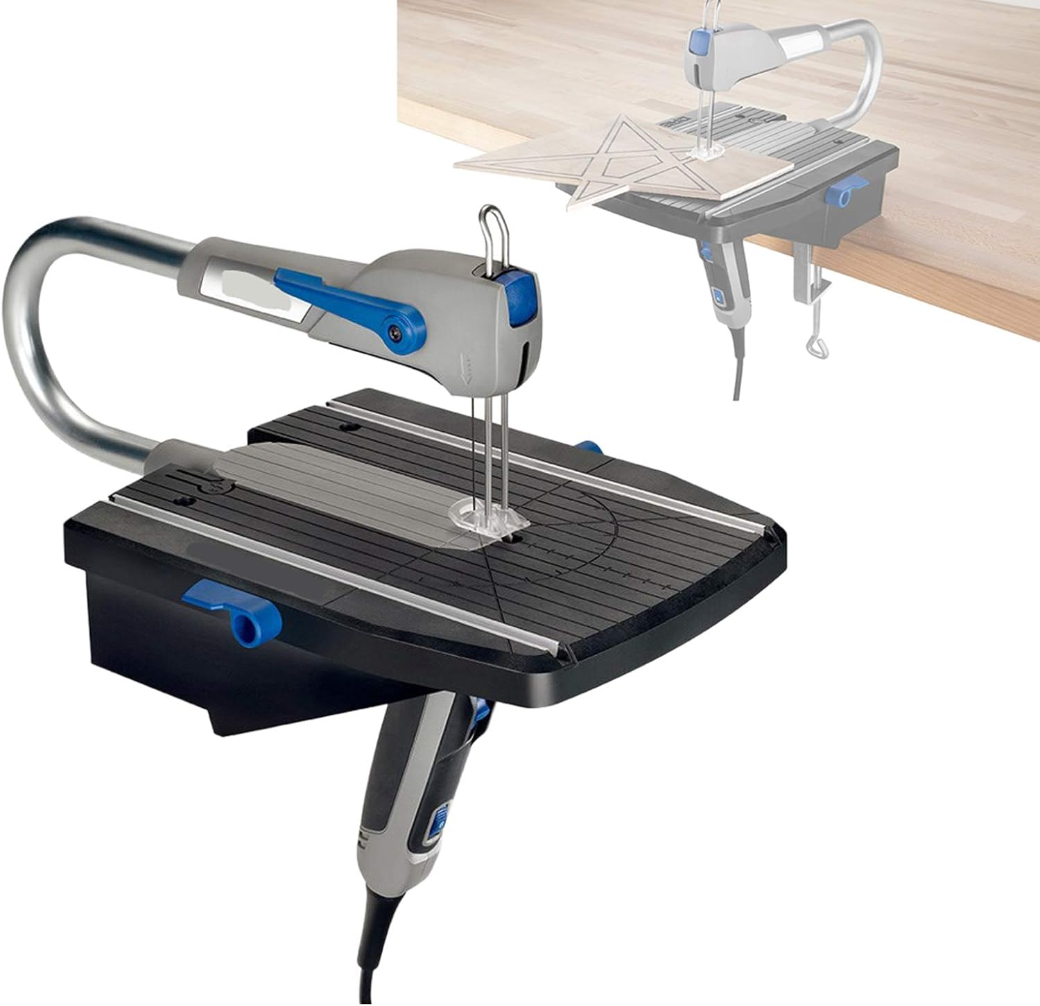 WishY Electric Scroll Saw,Multifunction Scroll Saw 70W with Saw Blade