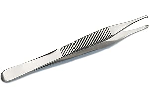 Graham-Field 2758 Grafco Adson Thumb Tissue Forceps, Stainless Steel, 1 x 2 Teeth, 4-3/4" Length