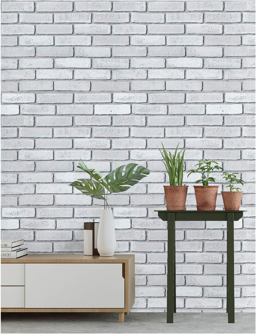 Amazon Homya 壁紙シール 45cmｘ6m レンガ調シール リメイクシート はがせる壁紙 接着剤不要 Diyシート 防水 防カビ ウォールステッカー 壁紙