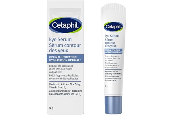 Cetaphil Optimal Hydration Eye Serum, Serum for Face, Wrinkles, Dark Circles & Puffiness, 48Hr Hydration with Hyaluronic Acid