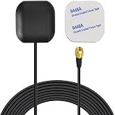 Bingfu Vehicle Waterproof Active GPS Navigation SMA Male Antenna | for Car Stereo Head Unit GPS Navigation System Module Truck Marine Boat GPS Tracker Locator Real Time Tracking