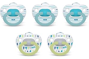 NUK Orthodontic Pacifiers, 6-18 Months, 5-Pack