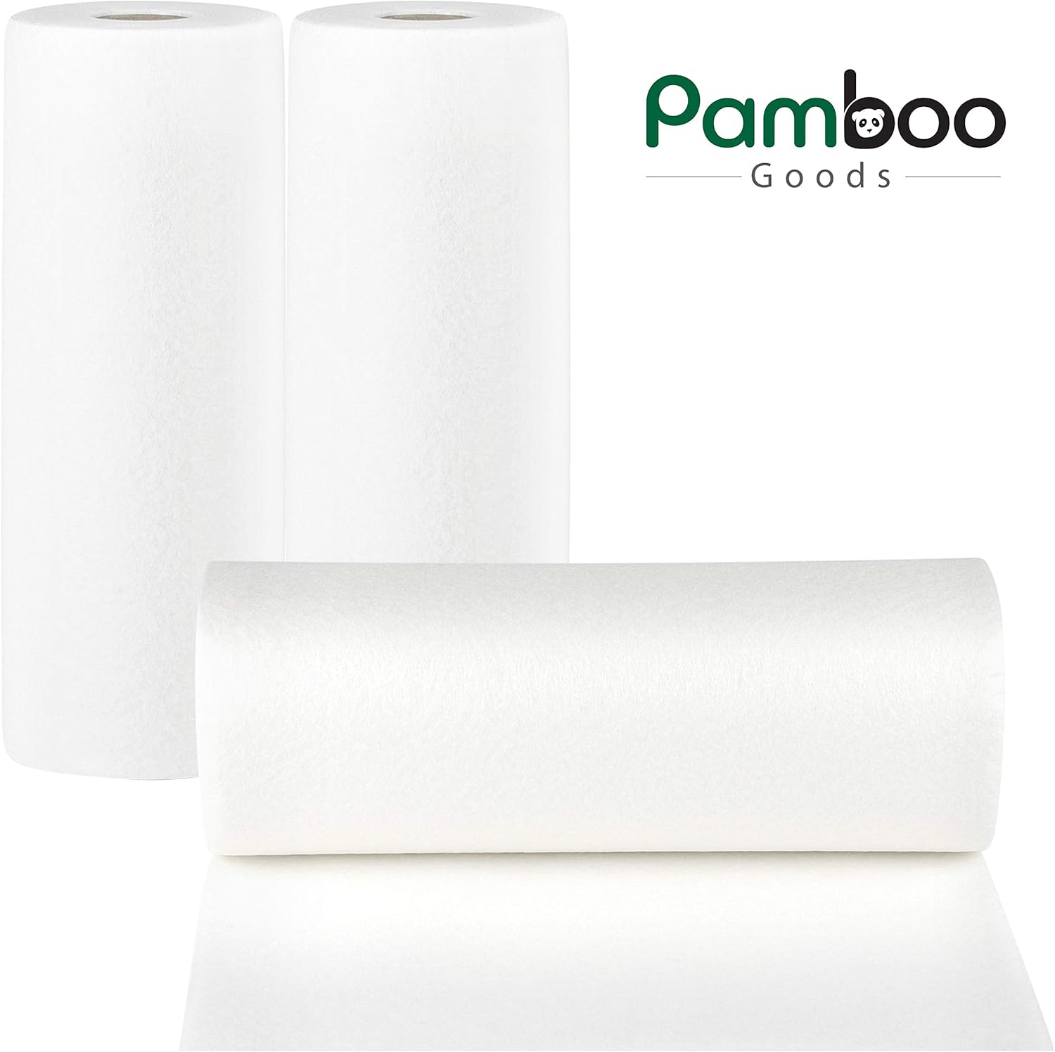 5G Pamboo Goods Bamboo Reusable Paper Towel,1 Roll/40 Sheets=40 Paper Towel Rolls - Save Hundreds of Dollars, Storage Space and Towel Holder - Sustainable Eco-Friendly Kitchen Towels