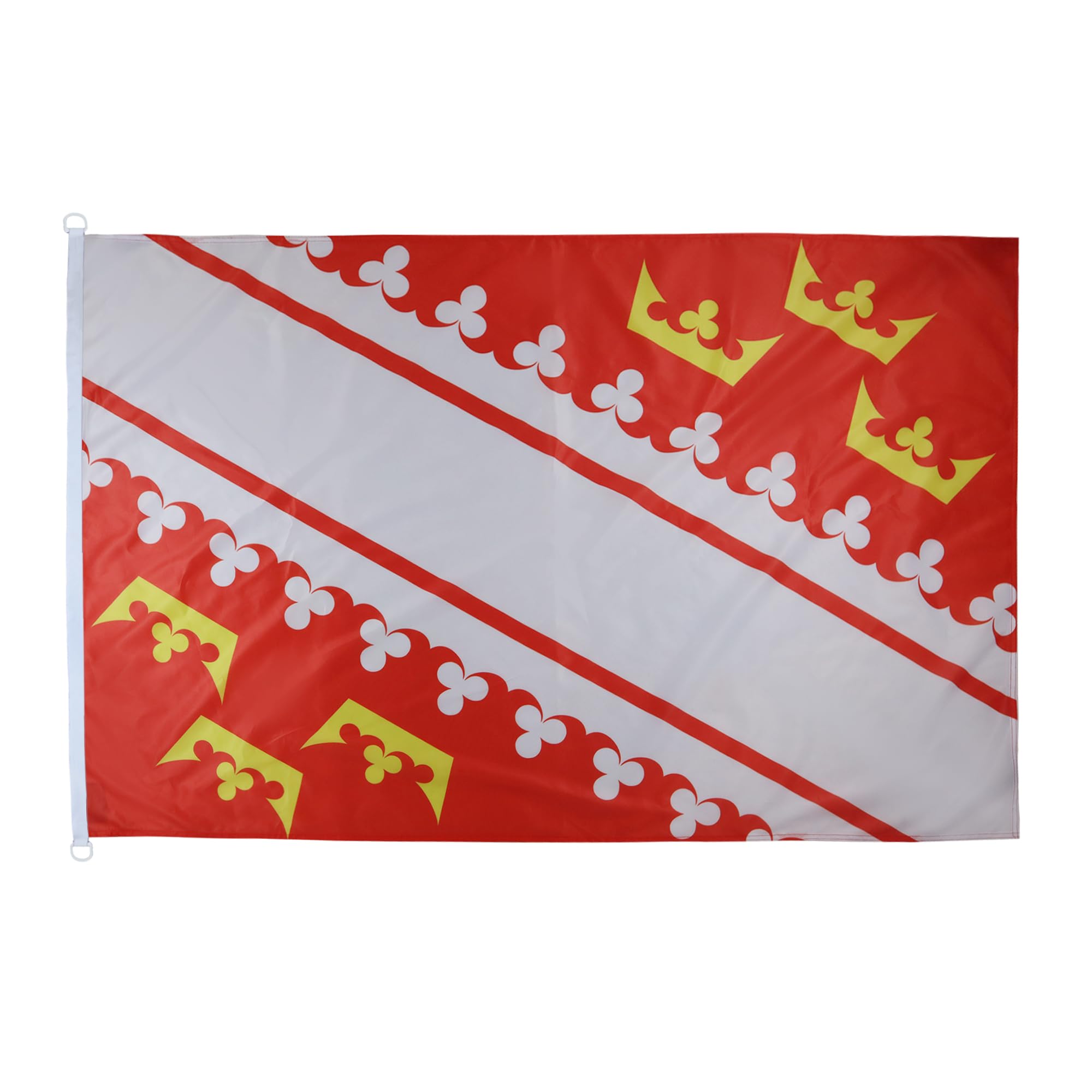 AZ FLAG - Alsace Flag - 3x5 Ft - For Outdoor - French region of Alsace Banner Knitted Polyester with Two Plastic Rings - Fade Resistant - Vivid Colors - 3' x 5' Feet - 150x90 Cm