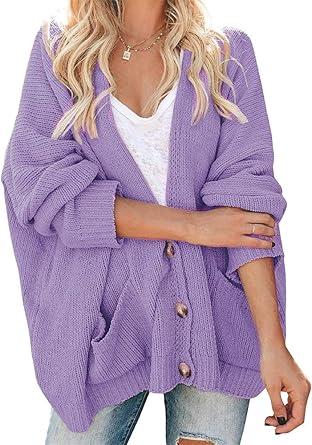 purple cardigan sweater