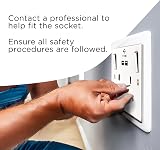 Status 13A Double Switched Plug Socket with 2 USB Ports White Plastic view 2