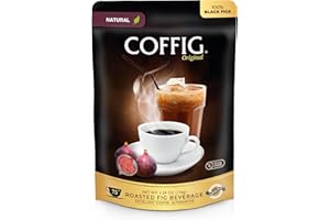 Coffig Original - 75 Cups Coffee Substitute & Alternative - Roasted Fig Coffee - Caffeine Free Herbal Energy Drink & Healthy Beverage for Men & Women - Keto & Vegan Friendly - 5.29oz (150g)