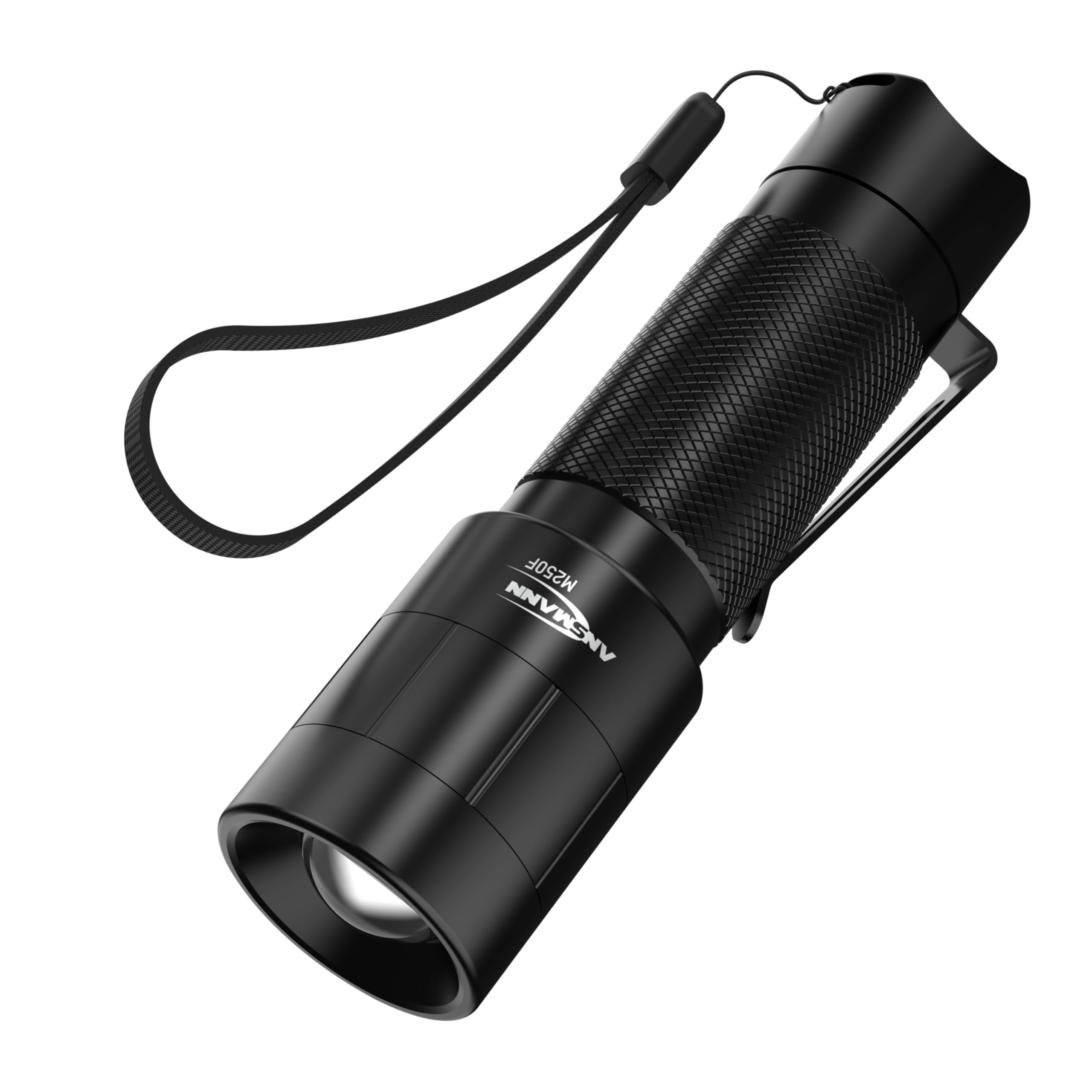 ANSMANN M250F M Series Torch Flashlight | Professional Torch for work and outdoor activities | Quality stepless focus from spotlight to floodlight