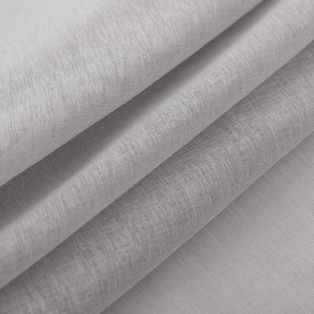 MRTREES Grey Voile Curtains 72 Drop Pair - Image 5