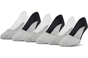 Peds Womens Smooth Edge No Show Socks, 6-Pairs