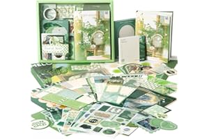 PRSTINCOL Scrapbooking Supplies Kit, Vintage Aesthetic Daily Life Scrapbook Kit, Junk Journal Supplies with Scrapbook Stickers Paper, Journaling Supplies, Birthday Craft Gift for Adult Teen Girls Kid