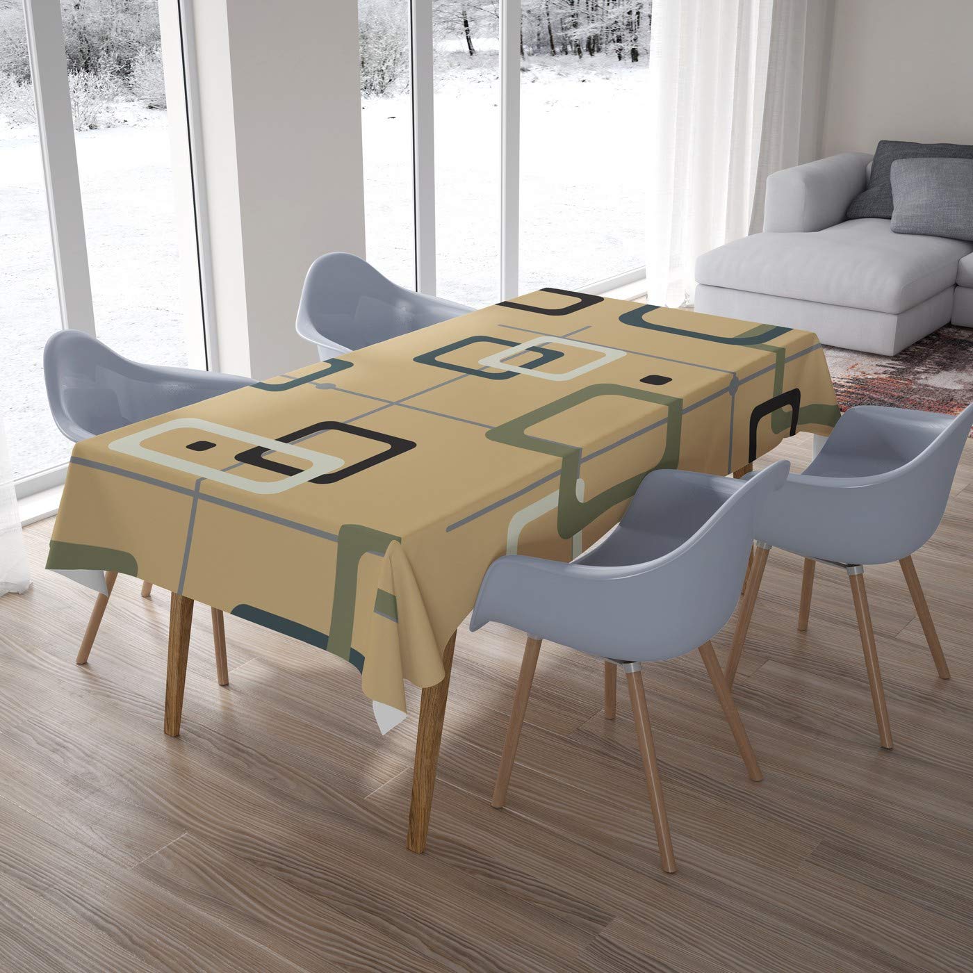 Bonamaison Kitchen Decoration, Tablecloth, 140cm x 200cm - Designed and Manufactured in Turkey