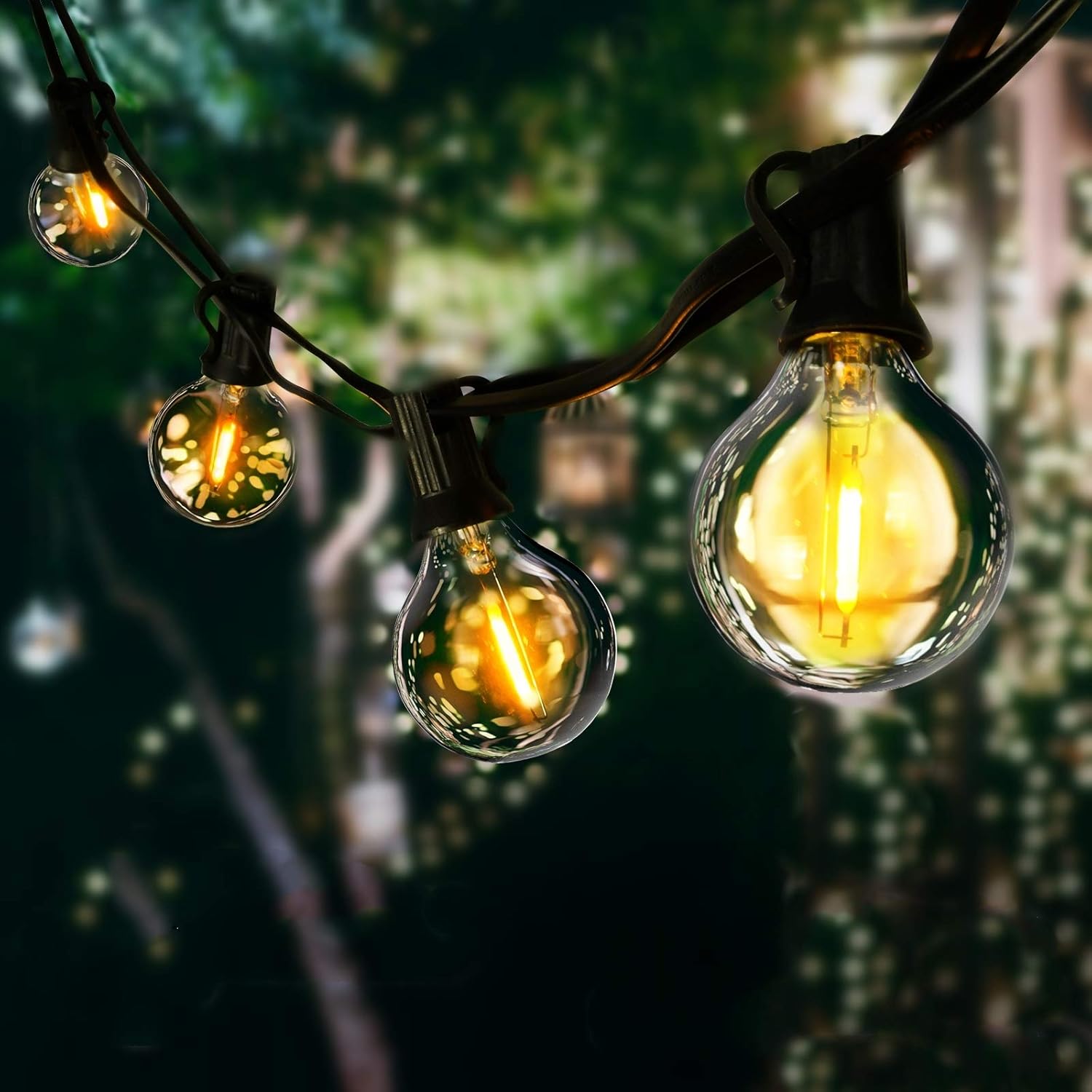 AVANLO LED Outdoor String Lights, 30FT Garden String Lights Mains Powered