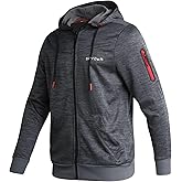 Spyder Mens Active Sweatshirt - Performance Tech Fleece Zip Hoodie Sweatshirt - Workout Full Zip Track Jacket for Men (S-XL)