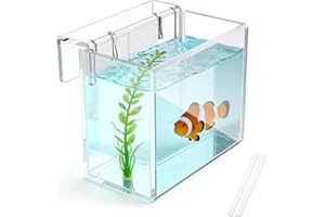 Acrylic Hatchery Incubator Tank for Fish & Corals, Hanging Acclimation Box for Saltwater & Freshwater Aquariums, Aquarium Fis