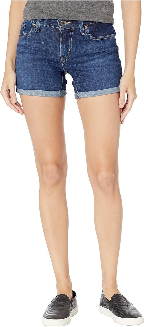 levi's women's mid length shorts