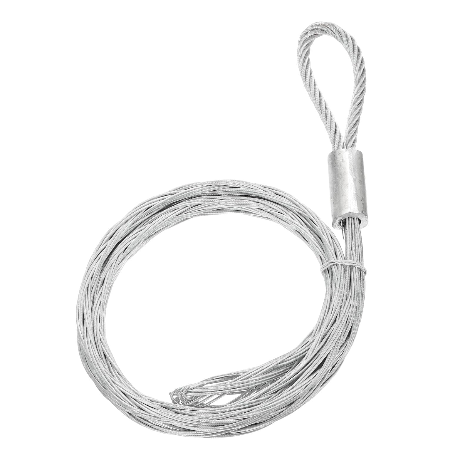 PATIKIL Cable Pulling Grip for 40-50mm (1.56"-1.95") OD Cord, Mesh Metal Single Side Wire Puller Socks Anti-Slip Electrical Sleeve Strand for Light and Heavy Cables, Silver