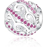 925 Sterling Silver Sunflower Charms Fit Pandora Charms Bracelet Forever In My Heart Fit Wife Mother's Day Christmas Birthday Gift