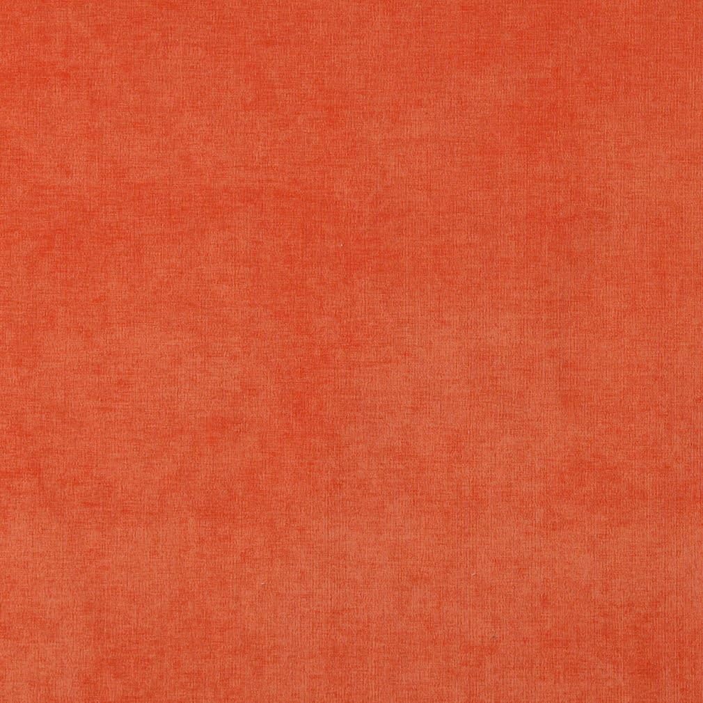 Tangerine Orange Solid Plush Velvet Upholstery Fabric by the yard