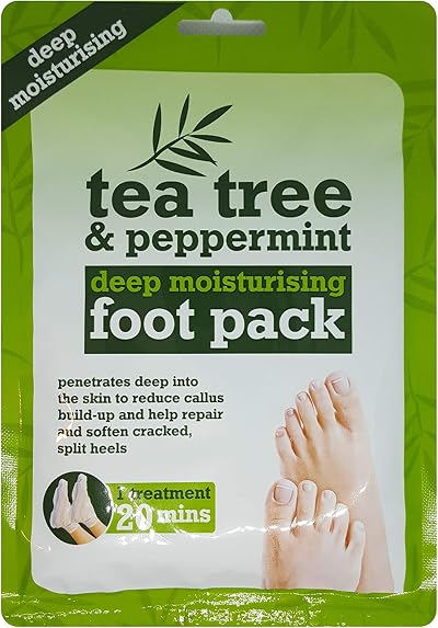 Xpel Tea Tree Peppermint Moisturising Foot Pack Dry Cracked Skin Callus Soften