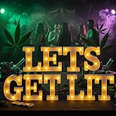 Honoson 10 Pcs Lets Get Lit Decorations for Adults, Birthday Light Decor Lets Get Lit Lights up Sign Indoor Table LED Neon Sign for Home Room Decorations