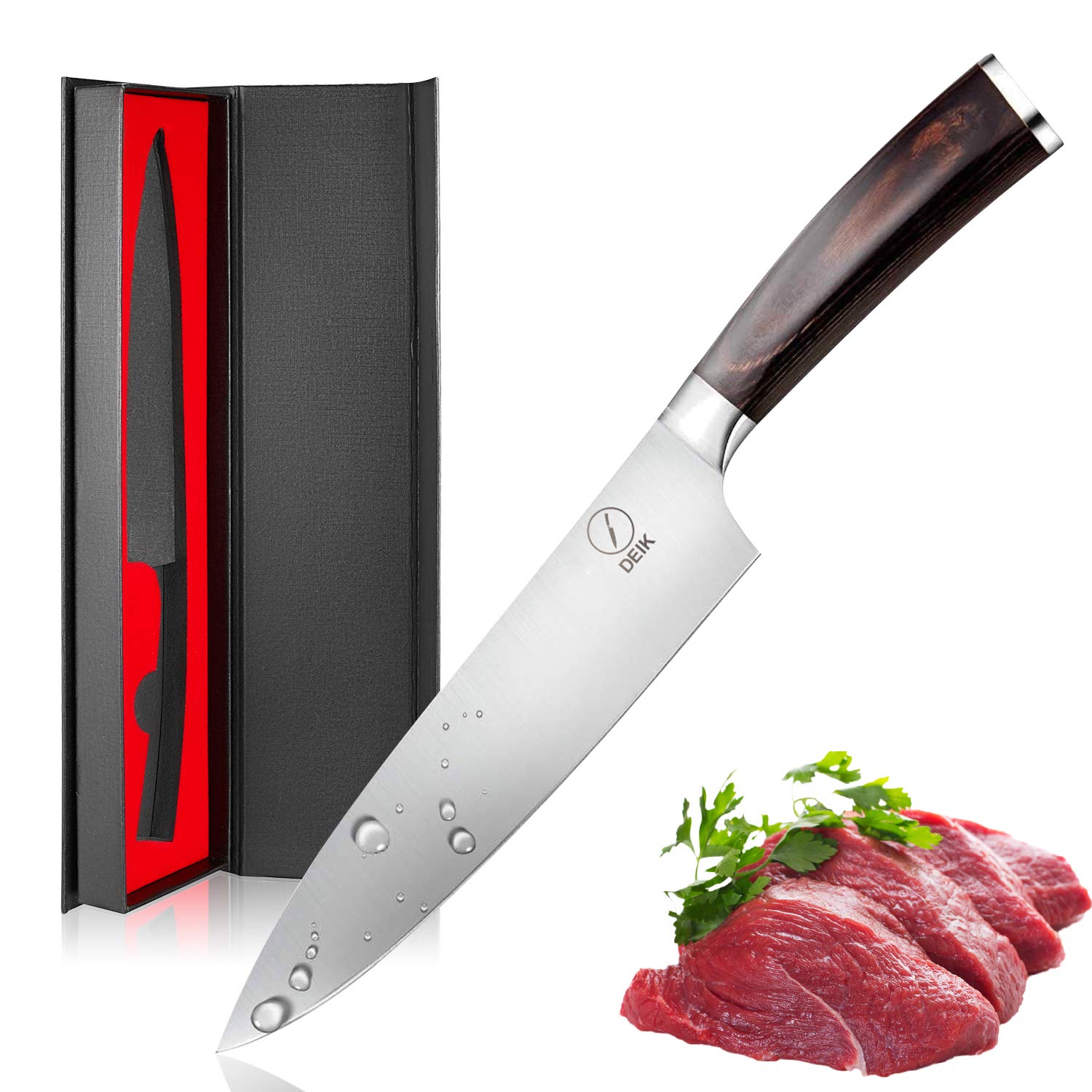 Deik Chef Knife, 8 Inch Kitchen Knife with 1.4116 Imported Stainless