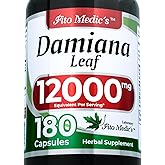 FITO MEDIC'S Lab | Damiana Leaf |180 Capsules| Damiana Capsules | Ultra high Absorption