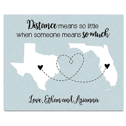 long distance map gift