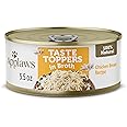Applaws Taste Toppers, Grain-Free Dog Food Topper, Limited Ingredient, Chicken Breast in Broth (12 x 5.5oz Cans)