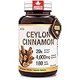 Herba Ceylon Cinnamon Capsules 4000mg - 180 Vegetable Capsules | Powerful 20:1 Extract from Sri Lanka | Equivalent to 4,000mg