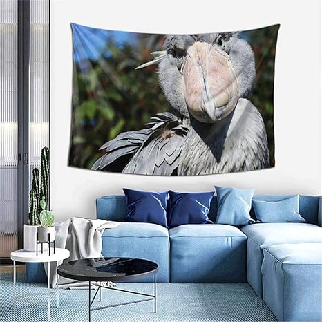 Amazon Co Jp アニマル鳥柄 ハシビロコウ鳥類 壁掛けタ インテリア 窓カーテン タペストリー 室内装飾 壁掛け 壁飾り 装飾アート 部屋 ギフト 誕生日 パーティー用 ホーム キッチン