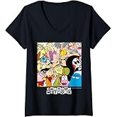 Women's Cartoon Network Boxed Characters V-Neck T-Shirt