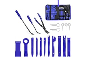 GOOACC - GRC-49 19Pcs Trim Removal Tool Set & Clip Plier Upholstery Remover Nylon Car Panel Removal Set with Portable Storage Bag