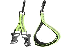 IMIKEYA 2pcs Firefighter Glove Straps Adjustable Safety Straps with Reflective Trim for Waistband