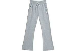 AEROPOSTALE Girls' Sweatpants - Fleece Wide Leg Performance Jogger Pants for Girls - Kids' Lightweight Joggers (7-16)