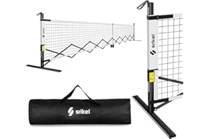 Srikel FlashCourt Portable Pickleball Net 22 Ft Regulation Size - Durable and Lightweight Pickle Ball Net for Indoor and Outd