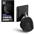 The Man Face Scrubber & Hook - Silicone Face Scrubber for Men, Gentle Exfoliating Face Massager, Flex Face Brush for Men, Removes Dead & Dry Skin, Skin Care Scrub, Shower Facial Cleansing Brush (1Set)