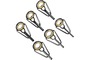 PATIKIL Fishing Rod Tip Repair Kit Stainless Steel Pole Ring Guide Replacement for Saltwater Freshwater Fishing