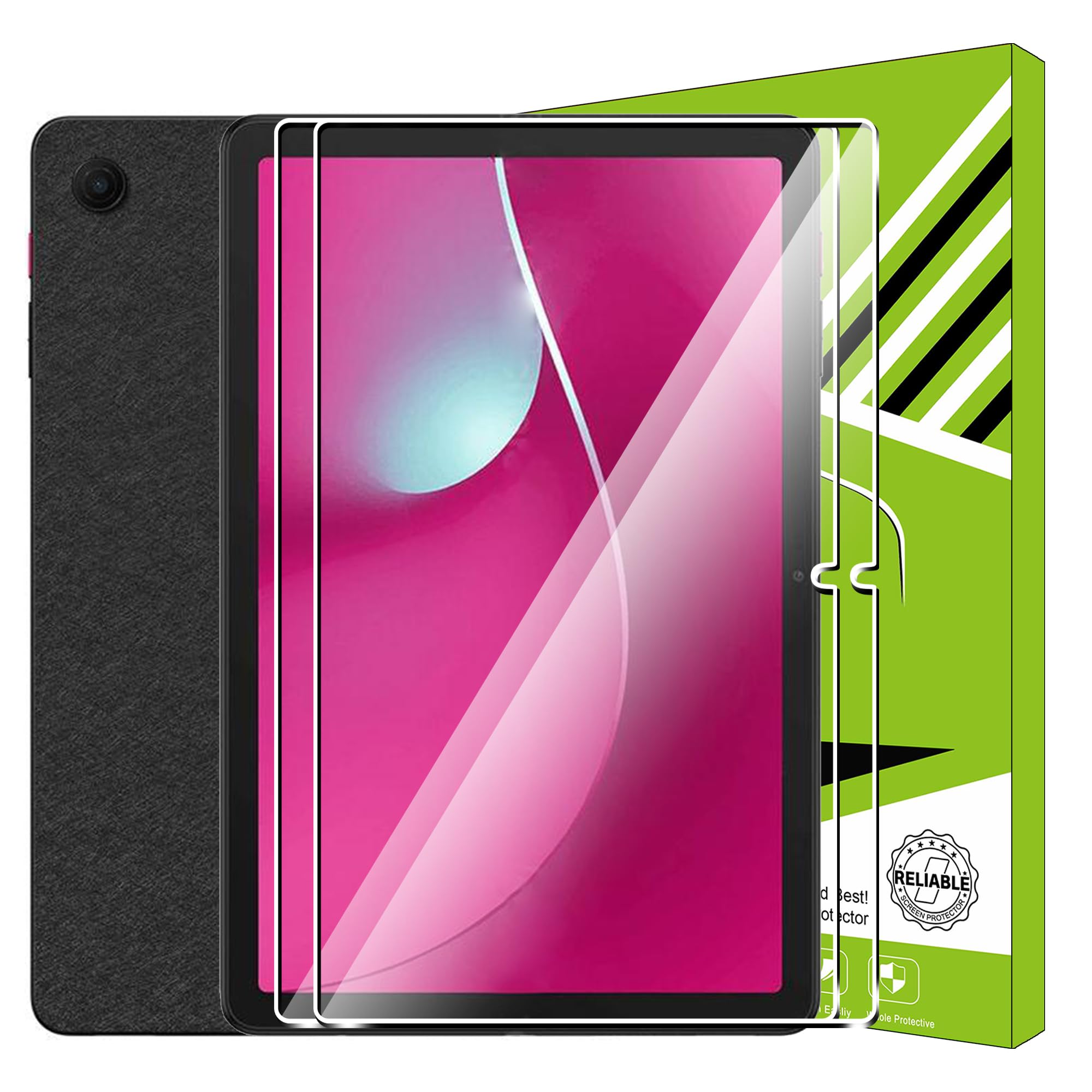 Photo 1 of Suttkue for T-Mobile REVVL Tab 2 5G tablet Screen Protector,9H Hardness, Anti-Scratch, Tempered Glass flim, Case Friendly, Anti-Fingerprint,Anti-Scratch,10.1 inch(2PACK)