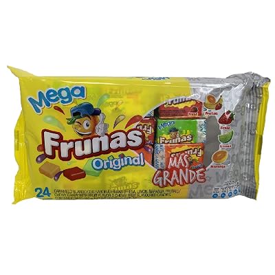 FRUNAS Mega Original Caramelo Blando con Sabor a Frutas 462 gr. | Chewy Fruit Flavoured Candies 16.29 oz