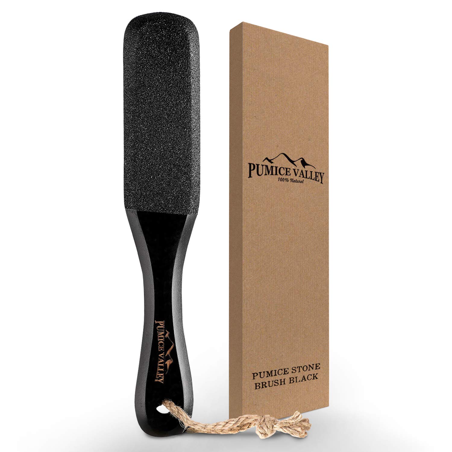 Pumice Stone Foot Scrubber - Pedicure Foot File with Handle for Dry Dead Skin - Callus Remover for Feet - Foot Scraper - Exfoliating Brush for Heels, Elbows, Hands : Beauty
