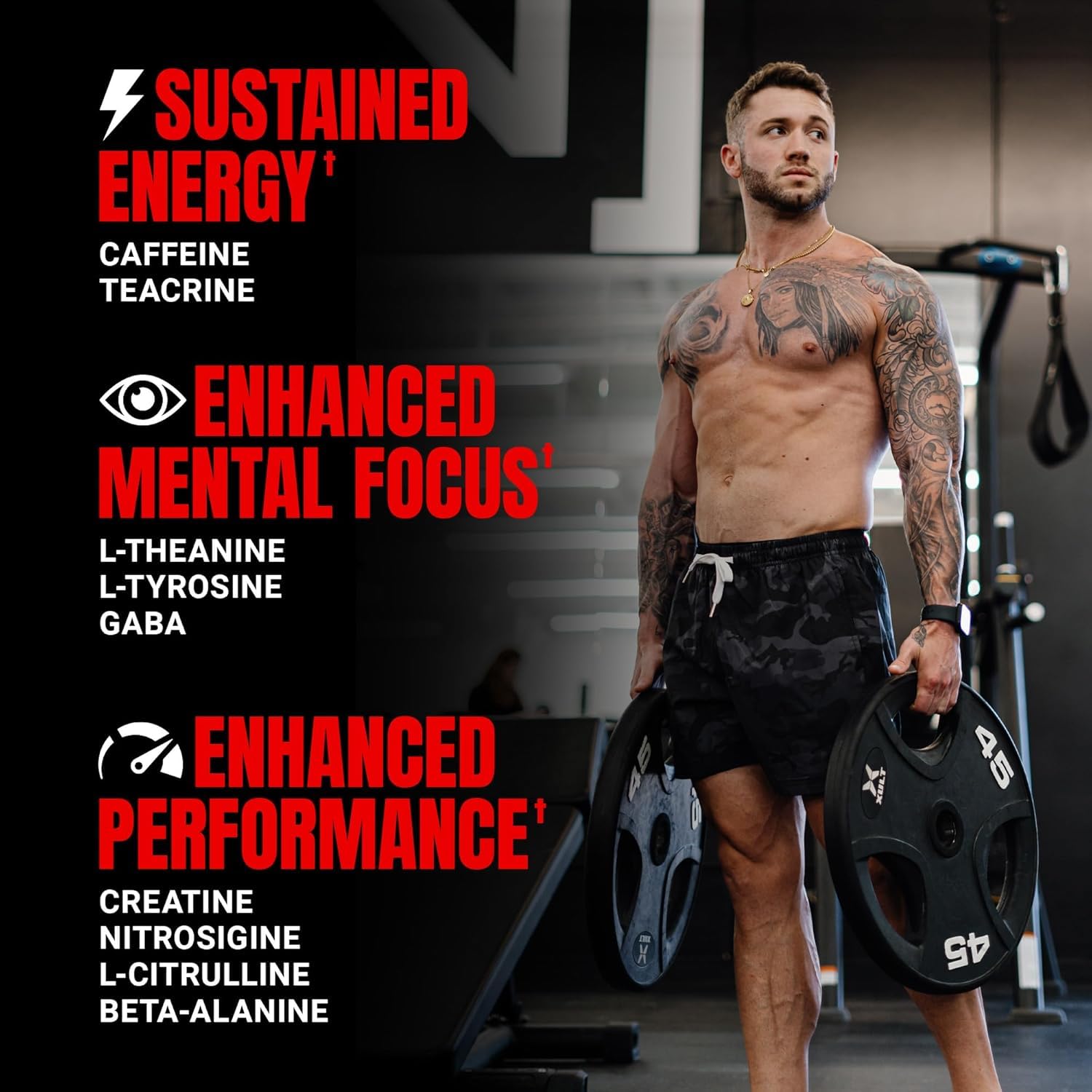 PROSUPPS Mr. Hyde Signature Pre Workout Powder with Creatine, Beta Alanine & Caffeine - Performance, Energy & Endurance - Clean Fitness & Gym Supplements for Men & Women (Watermelon, 30 Servings)
