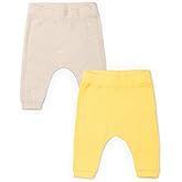 MONICA + ANDY Groove Pants, 100% Organic Baby Clothes for Boys, 2 Pack Pull On Baby Sweatpants