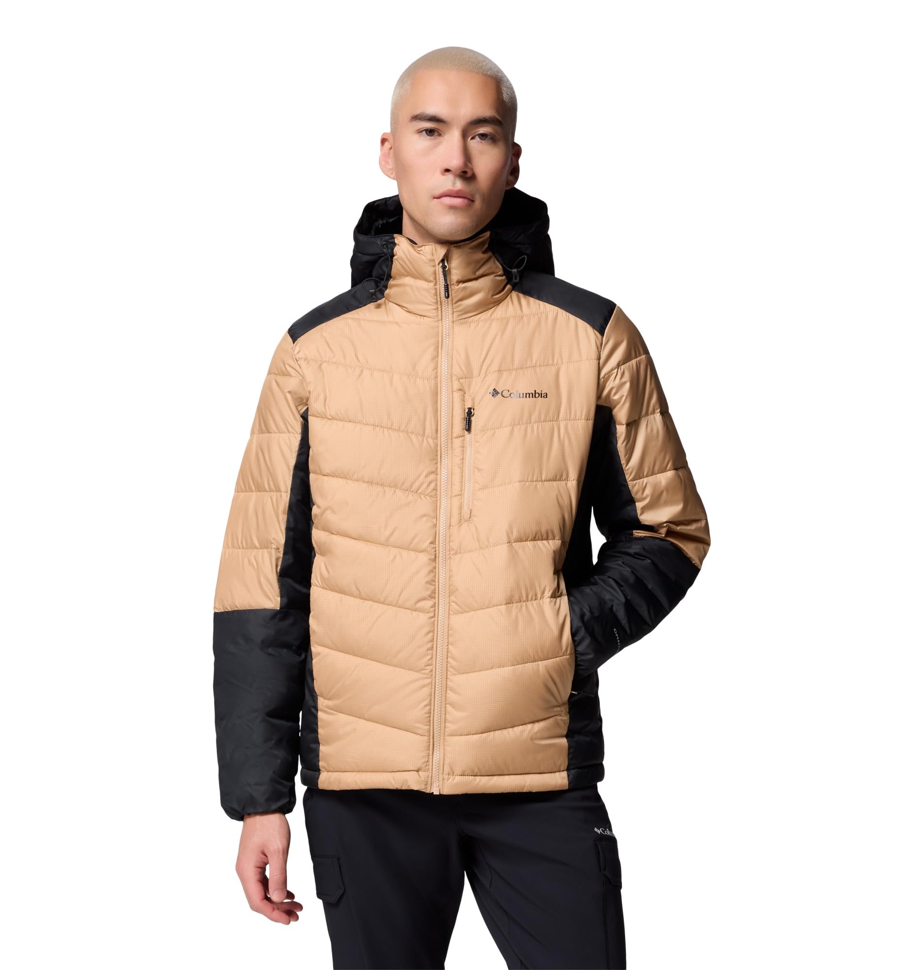 Columbia Mens Labyrinth Loop II Hooded Jacket, Canoe/Black, 2X Tall
