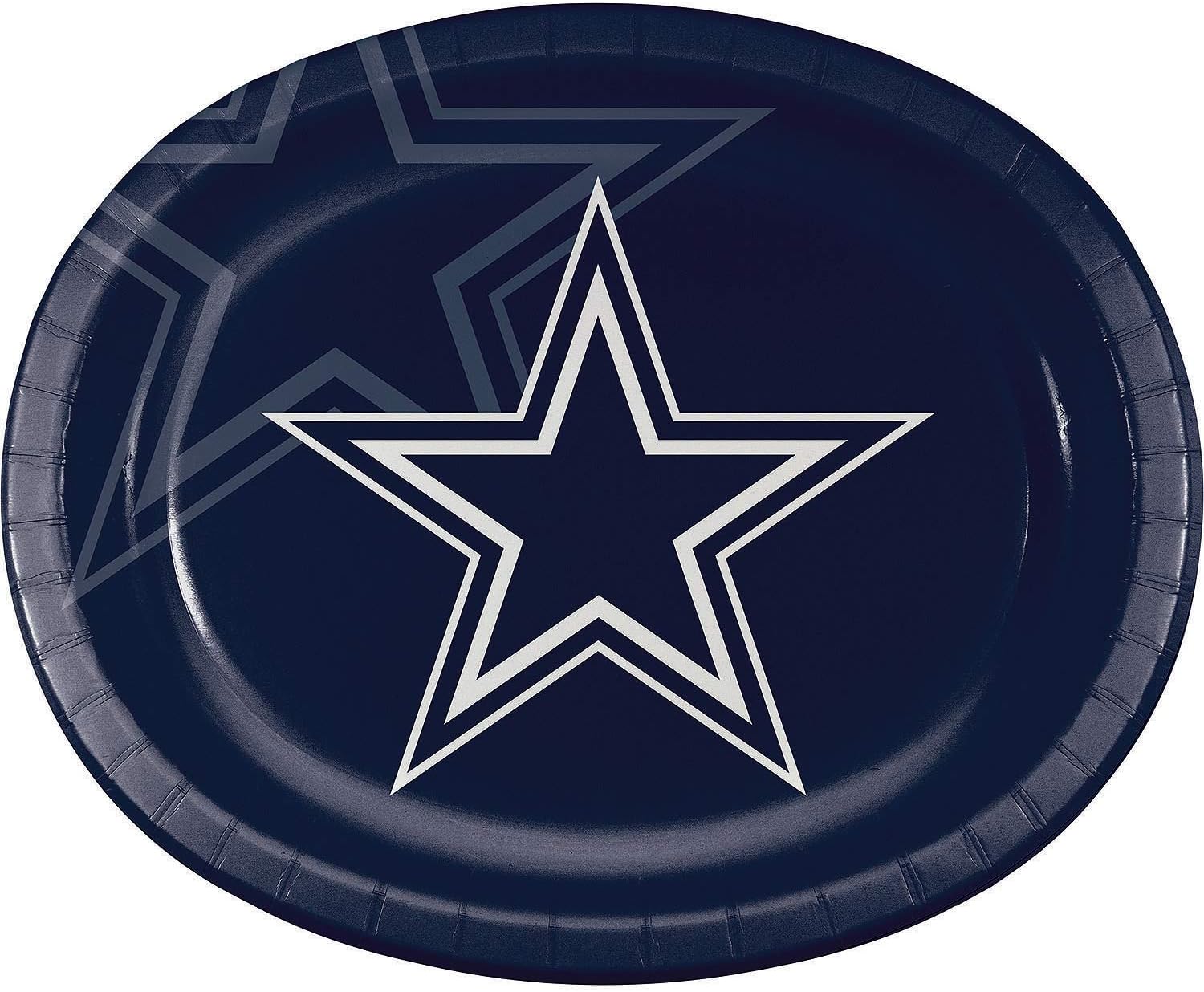 Performa Dallas Cowboys, 55 count Oval Plates Kitchen & Dining