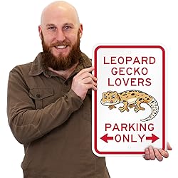 SmartSign Leopard Gecko Lovers Parking Only Funny